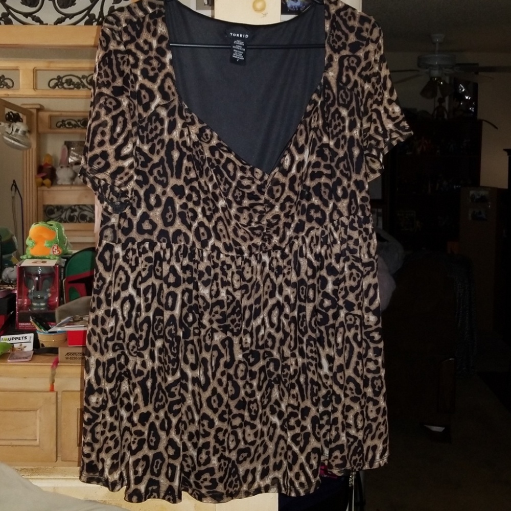 Torrid animal print top